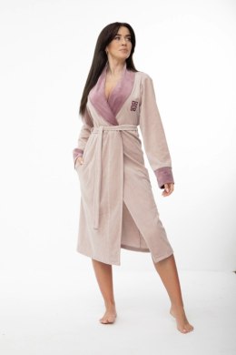Dorota Szlafrok Damski FR-362 - BEŻOWY, XL