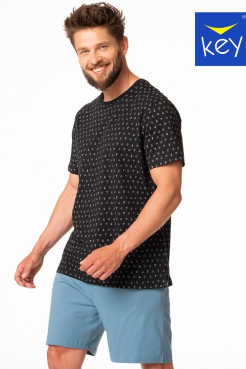 KEY PIZAMA MĘSKA MNS 901 A24 - GRANATOWO-NIEBIESKA, XXL KEY PIZAMA MĘSKA MNS 901 A24 - GRANATOWO-NIEBIESKA, XXL