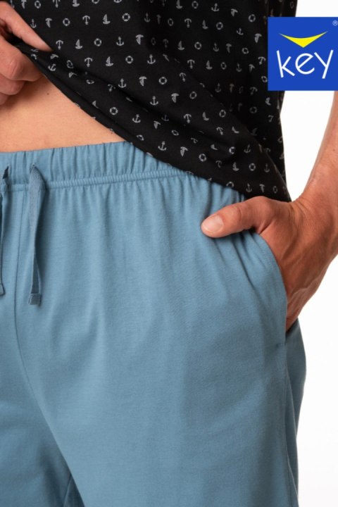 KEY PIZAMA MĘSKA MNS 901 A24 - GRANATOWO-NIEBIESKA, XXL KEY PIZAMA MĘSKA MNS 901 A24 - GRANATOWO-NIEBIESKA, XXL