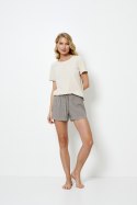 ARUELLE PIŻAMA DAMSKA JADE SHORT - BEIGE, XS
