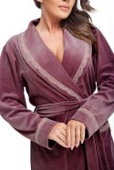 DOROTA SZLAFROK DAMSKI FR-220 - CIEMNA ŚLIWKA, 2XL