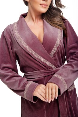 DOROTA SZLAFROK DAMSKI FR-220 - CIEMNA ŚLIWKA, 2XL