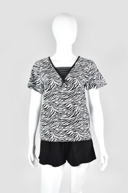 DE LAFENSE KOMPLET DAMSKI 747 SAVANNAH - BIAŁO-CZARNY, 2XL