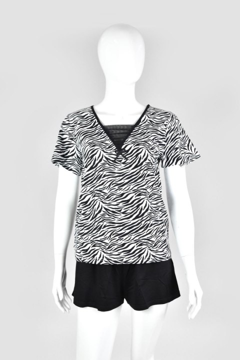 DE LAFENSE KOMPLET DAMSKI 747 SAVANNAH - BIAŁO-CZARNY, 2XL