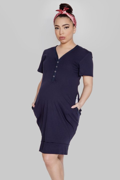 MITEX KOSZULA MAMA DRESS - NAVY, XXL MITEX KOSZULA MAMA DRESS - NAVY, XXL