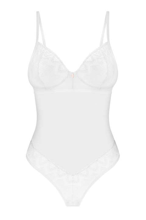 OBSESSIVE ALISSIUM BODY OTWARTE - BIAŁY, XS/S OBSESSIVE ALISSIUM BODY OTWARTE - BIAŁY, XS/S