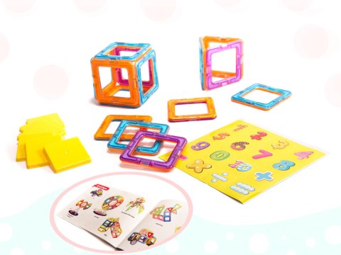 Klocki magnetyczne edukacyjne magical sticks MAGICAL MAGNET 40 elementów