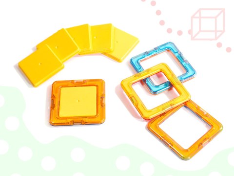 Klocki magnetyczne edukacyjne magical sticks MAGICAL MAGNET 40 elementów
