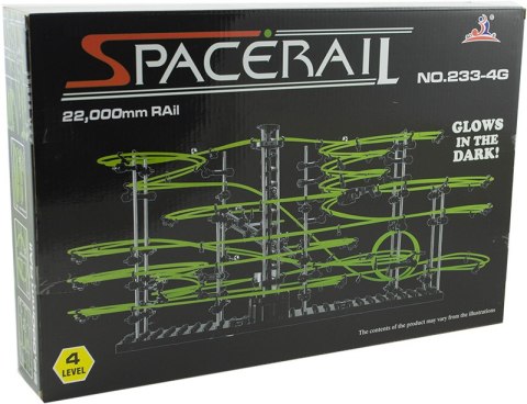 Tor kulkowy Spacerail glow świecące w ciemności level 4 72cm x 34cm x 36cm Tor kulkowy Spacerail glow świecące w ciemności level 4 72cm x 34cm x 36cm