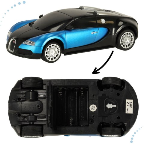Samochód zdalnie sterowany na pilota RC Bugatti Veyron licencja 1:24 niebieski Samochód zdalnie sterowany na pilota RC Bugatti Veyron licencja 1:24 niebieski