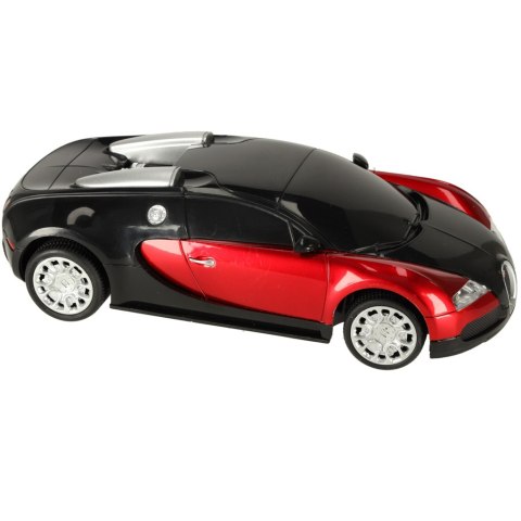 Samochód zdalnie sterowany na pilota RC zdalnie sterowany Bugatti Veyron licencja 1:24 czerwony Samochód zdalnie sterowany na pilota RC zdalnie sterowany Bugatti Veyron licencja 1:24 czerwony