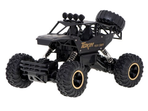 Samochód zdalnie sterowany na pilota RC Rock Crawler 1:12 4WD METAL czarny Samochód zdalnie sterowany na pilota RC Rock Crawler 1:12 4WD METAL czarny