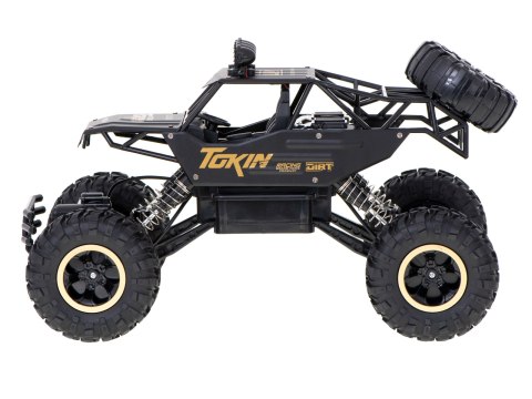Samochód zdalnie sterowany na pilota RC Rock Crawler 1:12 4WD METAL czarny Samochód zdalnie sterowany na pilota RC Rock Crawler 1:12 4WD METAL czarny