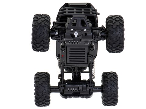 Samochód zdalnie sterowany na pilota RC Rock Crawler 1:12 4WD METAL czarny Samochód zdalnie sterowany na pilota RC Rock Crawler 1:12 4WD METAL czarny