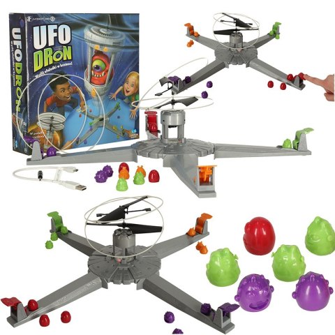 Ufodron gra zręcznościowa dron wyrzutnia ufoludki kosmici LUCRUM GAMES 8+ Ufodron gra zręcznościowa dron wyrzutnia ufoludki kosmici LUCRUM GAMES 8+