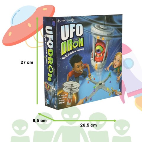 Ufodron gra zręcznościowa dron wyrzutnia ufoludki kosmici LUCRUM GAMES 8+ Ufodron gra zręcznościowa dron wyrzutnia ufoludki kosmici LUCRUM GAMES 8+
