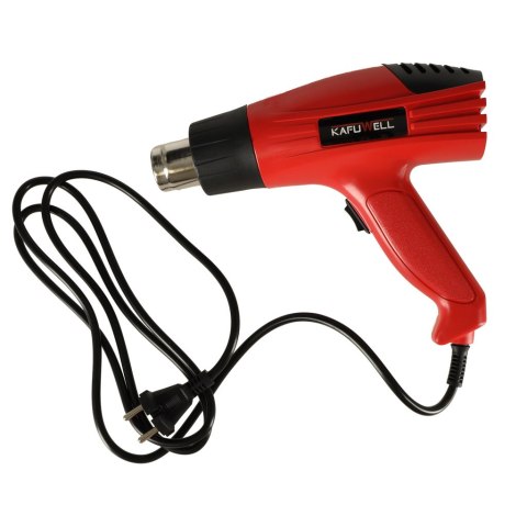 KAFUWELL Opalarka elektryczna z regulacją temperatury 0-600 st. C + 4 wymienne końcówki 1600W KAFUWELL Opalarka elektryczna z regulacją temperatury 0-600 st. C + 4 wymienne końcówki 1600W