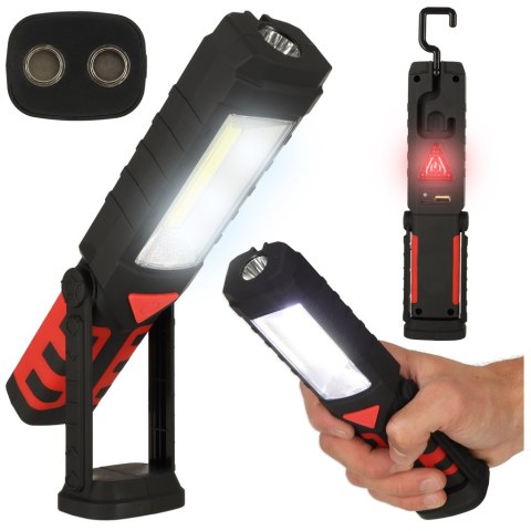 Lampa warsztatowa latarka 3w1 5 trybów USB magnes hak akumulator 1200 mAh 200 lm KAFUWELL Lampa warsztatowa latarka 3w1 5 trybów USB magnes hak akumulator 1200 mAh 200 lm KAFUWELL