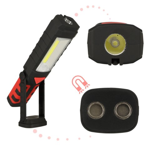 Lampa warsztatowa latarka 3w1 5 trybów USB magnes hak akumulator 1200 mAh 200 lm KAFUWELL Lampa warsztatowa latarka 3w1 5 trybów USB magnes hak akumulator 1200 mAh 200 lm KAFUWELL