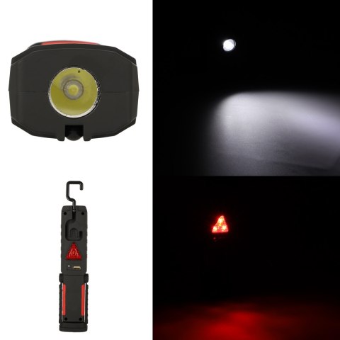 Lampa warsztatowa latarka 3w1 5 trybów USB magnes hak akumulator 1200 mAh 200 lm KAFUWELL Lampa warsztatowa latarka 3w1 5 trybów USB magnes hak akumulator 1200 mAh 200 lm KAFUWELL