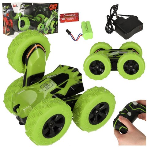 Samochód zdalnie sterowany na pilota RC Stunt Car Akrobata zielony Samochód zdalnie sterowany na pilota RC Stunt Car Akrobata zielony