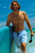 SELF SZORTY KĄPIELOWE MĘSKIE HAPPY SHORTS - SM29 LONG - BLUE, L, 18