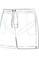 SELF SZORTY KĄPIELOWE MĘSKIE TRAVEL SHORTS - SM27N - NAVY BLUE, S, 17