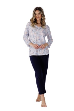 LEVEZA PIŻAMA DAMSKA FLORENCE 1511 - NIEBIESKI, 2XL