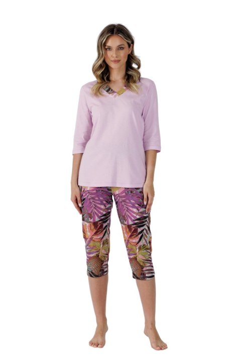 LEVEZA PIZAMA DAMSKA HABIKA 1493 - RÓŻOWY, 2XL LEVEZA PIZAMA DAMSKA HABIKA 1493 - RÓŻOWY, 2XL