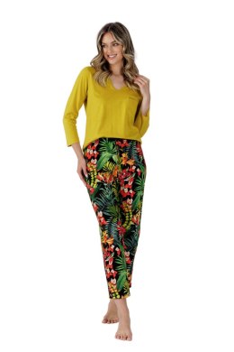 LEVEZA PIŻAMA DAMSKA IBBLE 1490 - LIMONKOWY, 2XL