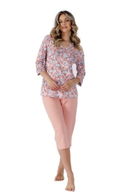 LEVEZA PIŻAMA DAMSKA MIA 1515 - PUDROWY RÓŻ, 2XL