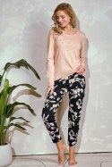 TARO Piżama damska Katie 3234 S-XL - BEŻ, M