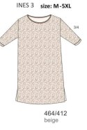 CORNETTE KOSZULA DAMSKA DR 464/412 INES 3 BIG - BEŻ, 5XL