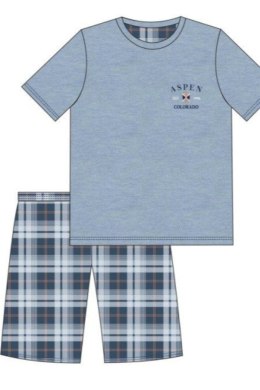 CORNETTE PIŻAMA MĘSKA KR 326/273 ASPEN 3 BIG - NIEBIESKI, 5XL