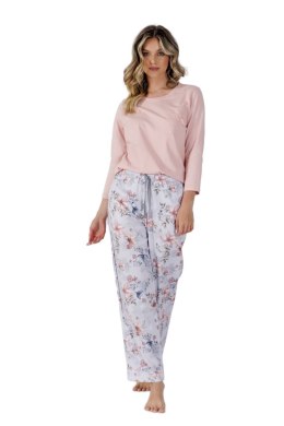 LEVEZA PIŻAMA DAMSKA ROZA 1522 - PUDROWY RÓŻ, 2XL