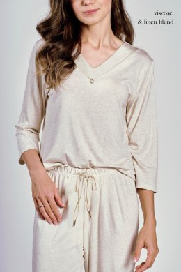 TARO Piżama damska Haria 3245 S-XL - BEŻ, S
