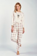 TARO Piżama damska Natalie 3225 S-XL - BEŻOWY, XL