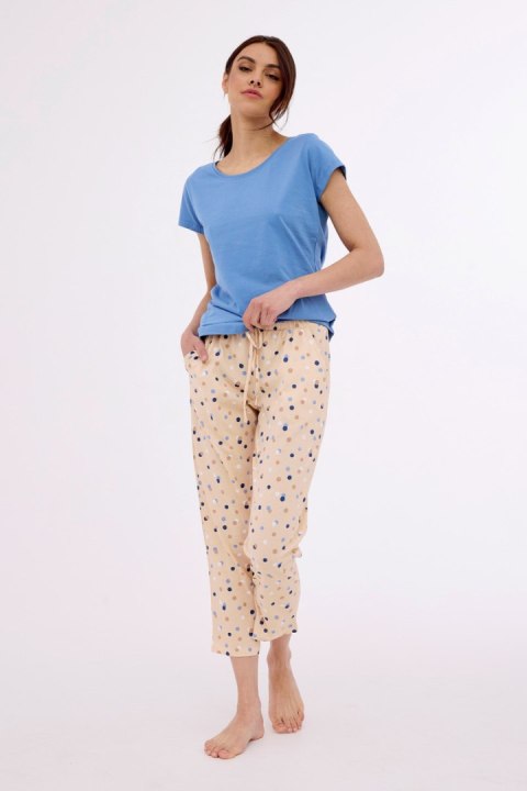 Cornette Piżama Damska KR 847/402 Missy - Niebieski, XXL