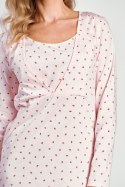 TARO Koszula nocna do karmienia 3216 S-XL - RÓŻOWY, M