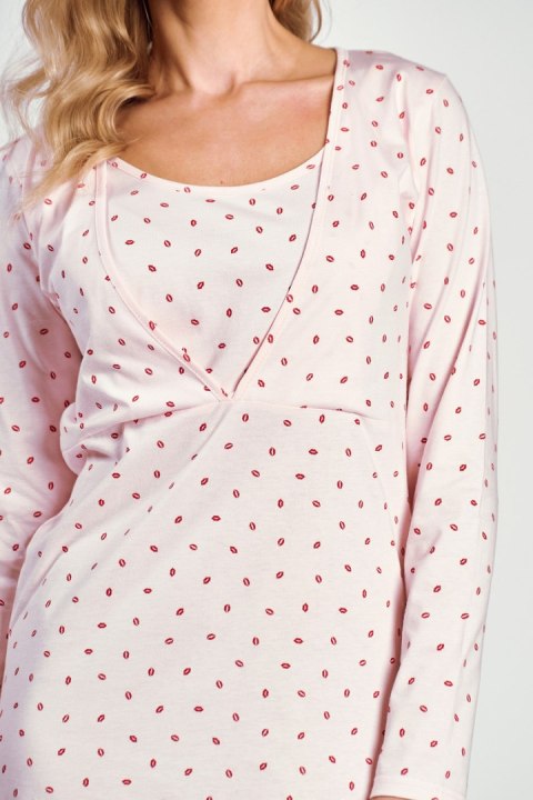 TARO Koszula nocna do karmienia 3216 S-XL - RÓŻOWY, M TARO Koszula nocna do karmienia 3216 S-XL - RÓŻOWY, M