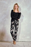 TARO Piżama damska Charlotte 3232 S-XL - CZARNY, L