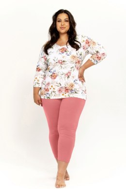 TARO Piżama damska Louisa 3262 2XL-3XL - BIAŁY, 2XL
