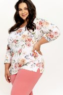 TARO Piżama damska Louisa 3262 2XL-3XL - BIAŁY, 3XL