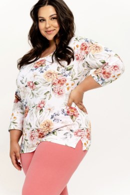TARO Piżama damska Louisa 3262 2XL-3XL - BIAŁY, 3XL