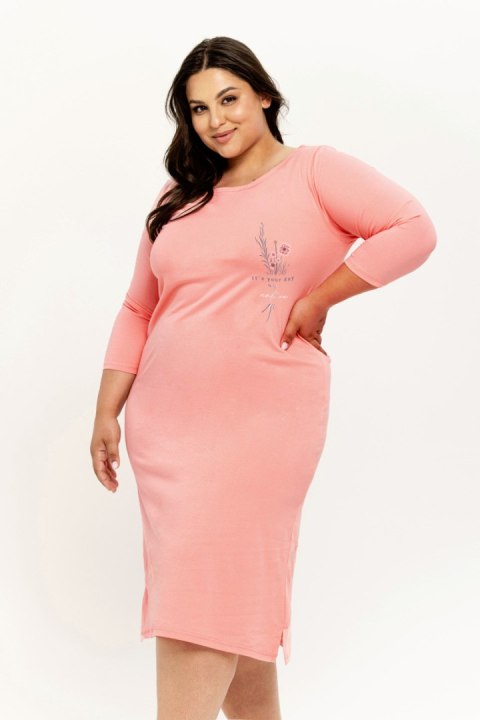 TARO Koszula nocna Ashley 3266 2XL-3XL - KORAL, 3XL, 1 TARO Koszula nocna Ashley 3266 2XL-3XL - KORAL, 3XL, 1