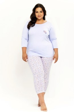 TARO Pizama damska Ariella 3257 4XL-6XL - NIEBIESKI, 4XL, 1