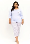 TARO Pizama damska Ariella 3257 4XL-6XL - NIEBIESKI, 6XL, 1