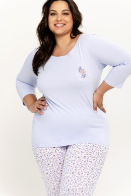 TARO Pizama damska Ariella 3257 4XL-6XL - NIEBIESKI, 6XL, 1