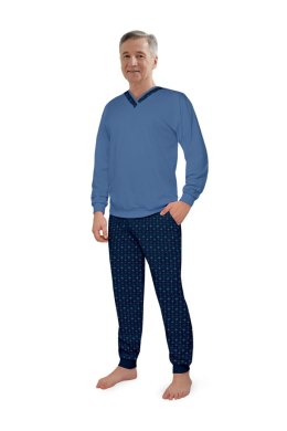 MARTEL PIŻAMA MĘSKA RAFAŁ 415 - NIEBIESKI, 3XL, 22