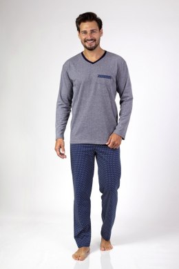 REGINA 465 PIŻAMA MĘSKA BIG - CIEMNY MELANŻ, 2XL, 3